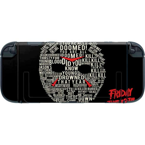 Warner Bros Friday the 13th Doomed Nintendo Switch 2 (2025) with Joy-Con Skin